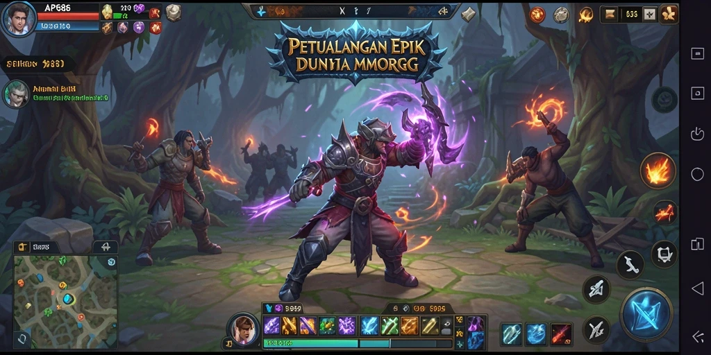 Gameplay dinamis di AP686 menunjukkan aksi pertarungan yang seru dan grafis yang menawan.