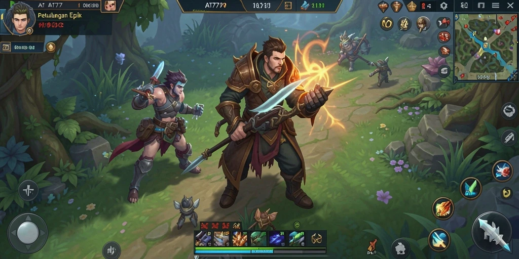 Gameplay menakjubkan AT777 dalam dunia MMORPG yang luas.