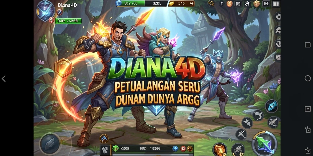 Screenshot dari gameplay menarik DIANA4D yang seru.