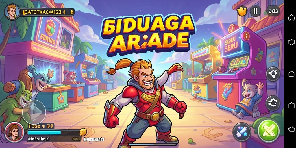 Screenshot gameplay GATOTKACA123 yang penuh aksi di level menantang.