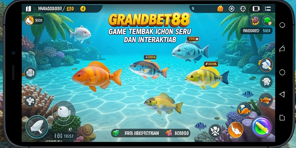 Tampilan gameplay Tembak Ikan yang menarik di GRANDBET88.