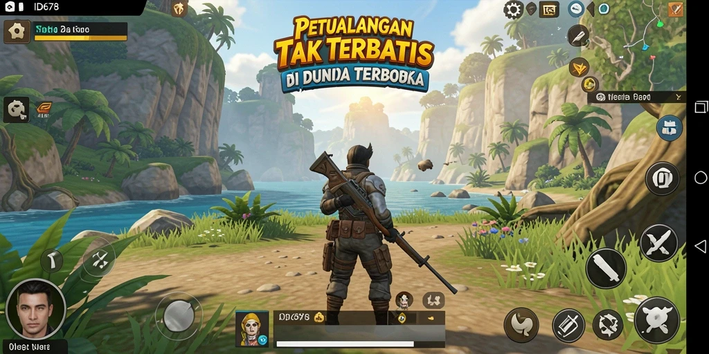 Tangkapan layar gameplay Open World yang menakjubkan di ID678.