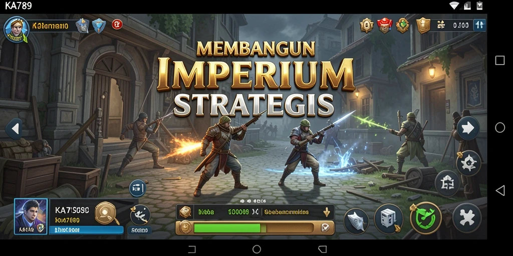 Screenshot gameplay KA789 menampilkan aksi seru saat pertarungan antar kerajaan.
