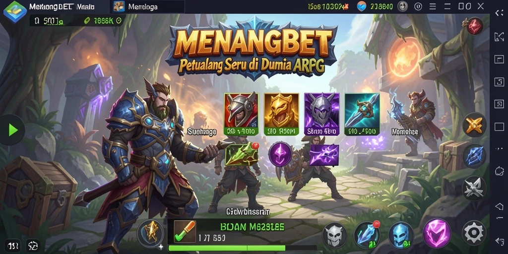 Tampilan gameplay seru di dunia ARPG MENANGBET.