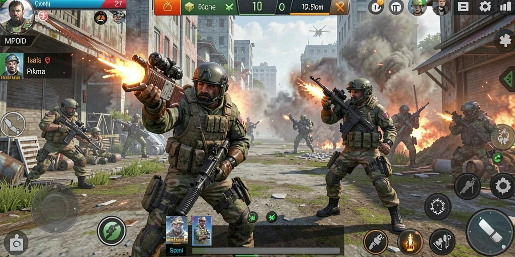 Tampilan gameplay MPOID yang menegangkan dan strategis.