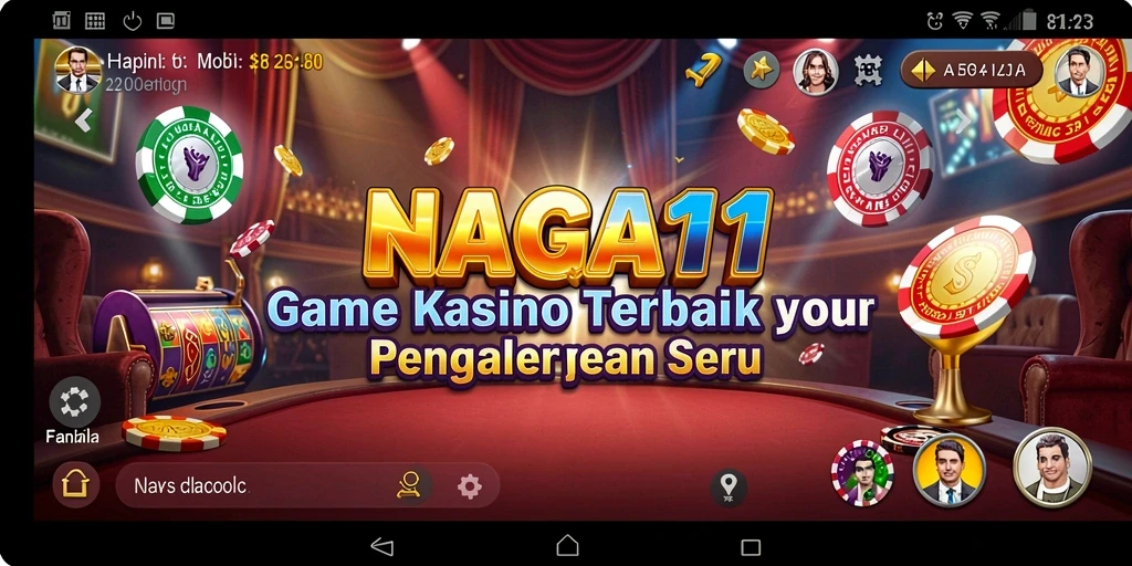Tampilan gameplay Kasino yang menarik dan interaktif di NAGA11.