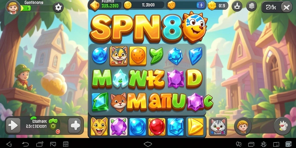Tampilan gameplay SPN88 yang penuh warna dan menyenangkan.
