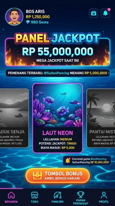 Tampilan antarmuka pengguna aplikasi laparbos yang menarik.